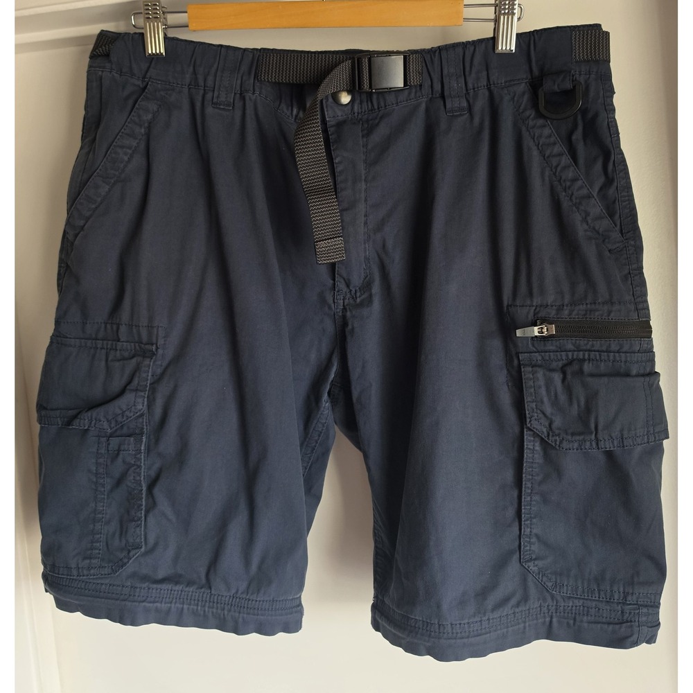 B.C. Clothing Cargo Shorts Men XL Navy Solid Outdoor Gorpcore Casual 36W